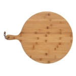 Ronde bamboe snij- en serveerplank Ø40cm Deluxe kleur hout derde weergave