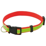 Reflecterende huisdierhalsband als reclamegeschenk DogFluor kleur rood