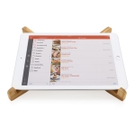 Bamboe laptop- en tabletstandaard in individuele tas Bamboo kleur hout zesde weergave