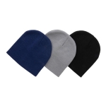 Eco-wintermutsen bedrukken met logopatch Classic Eco kleur marineblauw weergave algemeen