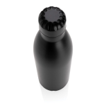 Grote stalen fles met thermosfunctie 750ml Lifestyle Premium kleur zwart derde weergave