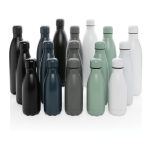 Grote stalen fles met thermosfunctie 750ml Lifestyle Premium kleur zwart