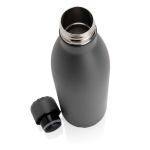 Grote stalen fles met thermosfunctie 750ml Lifestyle Premium kleur donkergrijs vierde weergave