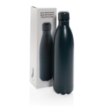 Grote stalen fles met thermosfunctie 750ml Lifestyle Premium kleur donkerblauw weergave met doos