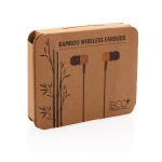 Bamboe Oordopjes met Magnetische functie Bamboo kleur zwart zesde weergave