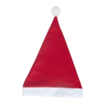 Klassieke kerstmuts met logo in diverse kleuren Santa Colors kleur rood