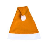 Klassieke kerstmuts met logo in diverse kleuren Santa Colors kleur oranje  negende weergave