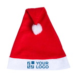 Klassieke kerstmuts met logo in diverse kleuren Santa Colors met jouw bedrukking