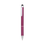 Balpen met draaimechanisme blauwe inkt Touch intense kleur fuchsia  negende weergave