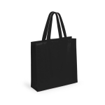 Non woven reistas met matte afwerking 110 g/m2 Holdall kleur zwart  negende weergave