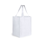 Grote non woven tassen in diverse kleuren 80 g/m2 Shopper kleur wit  negende weergave