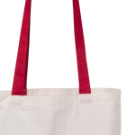 Katoenen tas met lange gekleurde hengsels 100 g/m2 Cotton Colour kleur rood vijfde weergave