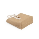 Duurzame jute tas met katoenen handvatten 250 g/m2 Jute ExtraPlus kleur naturel vijfde weergave