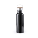 Retro stijl stalen fles in felle kleuren 800ml Inox Retro kleur zwart  negende weergave