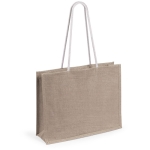 Jute tassen met logo in aantrekkelijke kleuren 10kg Jute Colors kleur naturel