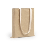 Papieren tas met katoenen handvatten 105 g/m2 Laminated Paper Shopper kleur beige tweede weergave