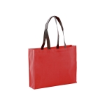 Non woven tas in felle kleur bestendig 9kg 100 g/m2 Black Handle kleur rood  negende weergave