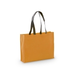 Non woven tas in felle kleur bestendig 9kg 100 g/m2 Black Handle kleur oranje  negende weergave