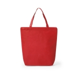 Gekleurde non woven tas met rits 90 g/m2 Zipper Colors kleur rood  negende weergave