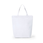 Gekleurde non woven tas met rits 90 g/m2 Zipper Colors kleur wit  negende weergave