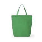 Gekleurde non woven tas met rits 90 g/m2 Zipper Colors kleur groen  negende weergave