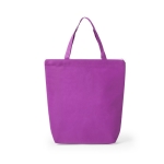 Gekleurde non woven tas met rits 90 g/m2 Zipper Colors kleur fuchsia  negende weergave