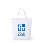 Gekleurde non woven tas met rits 90 g/m2 Zipper Colors met jouw bedrukking