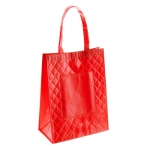 Resistente gelamineerde non woven tassen 7 kg 160 g/m2 Color Tote kleur rood