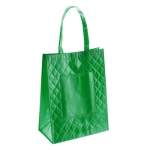 Resistente gelamineerde non woven tassen 7 kg 160 g/m2 Color Tote kleur groen