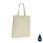 Versterkte tas bedrukken van gerecycled katoen 145 g/m2 Waterless kleur beige