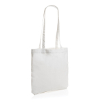 Gerecyclede tas met lange handvatten 330 g/m2 Waterless Strong kleur wit