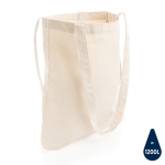 Gerecyclede tas met lange handvatten 330 g/m2 Waterless Strong kleur naturel