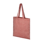 Tas van gerecycled katoen en polyester 210 g/m2 Recycle Pro Colors kleur rood