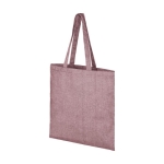 Tas van gerecycled katoen en polyester 210 g/m2 Recycle Pro Colors kleur granaat