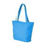 Canvas tas met compartimenten en ritssluiting Zipper Infinity kleur blauw