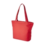 Canvas tas met compartimenten en ritssluiting Zipper Infinity kleur rood