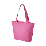 Canvas tas met compartimenten en ritssluiting Zipper Infinity kleur roze