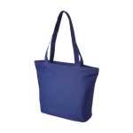 Canvas tas met compartimenten en ritssluiting Zipper Infinity kleur koningsblauw