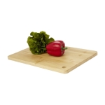 Duurzame promotionele houten snijplanken met logo Gourmet kleur licht hout