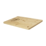 Duurzame promotionele houten snijplanken met logo Gourmet kleur licht hout weergave bedrukking logo 2