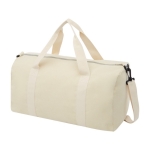 Tas van gerecycled polyester en katoen met verstelbare riem Casual kleur naturel