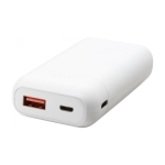 Compacte zakelijke snelladende powerbank 10.000 mAh Hero Pro kleur wit