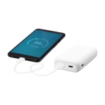 Compacte zakelijke snelladende powerbank 10.000 mAh Hero Pro kleur wit derde weergave