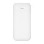 Compacte zakelijke snelladende powerbank 10.000 mAh Hero Pro kleur wit tweede weergave voorkant