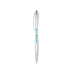 Gerecyclede eco pen met logo en blauwe inkt Marksman® Honhua met afdrukgebied