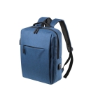 Vierkante Executive-rugzak voor 15'' laptop met USB Activewear kleur blauw  negende weergave