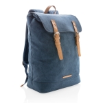 Hoge kwaliteit canvas rugzak voor 15,6'' laptop Casual kleur blauw