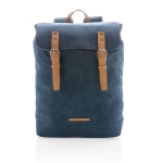 Hoge kwaliteit canvas rugzak voor 15,6'' laptop Casual kleur blauw tweede weergave