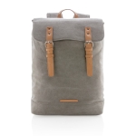 Hoge kwaliteit canvas rugzak voor 15,6'' laptop Casual kleur grijs tweede weergave