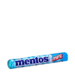 Verpakte Mentos candy roll personaliseren Mint kleur blauw met afdrukgebied